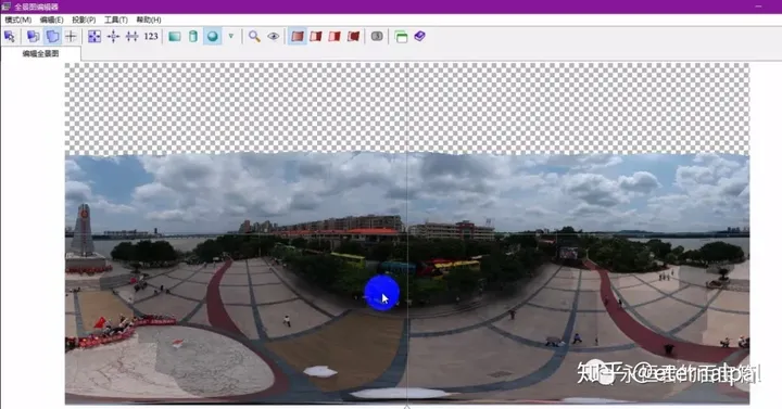 无人机拍摄球形全景图后如何“补天”?这里有个简便方法(图3) 无人机拍摄球形全景图后如何“补天”?这里有个简便方法(图3)
