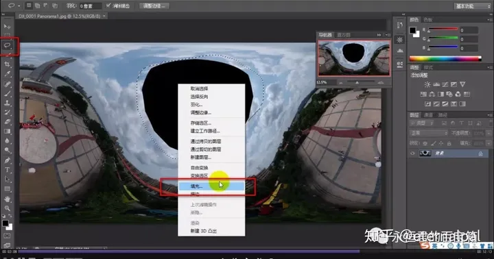 无人机拍摄球形全景图后如何“补天”?这里有个简便方法(图7) 无人机拍摄球形全景图后如何“补天”?这里有个简便方法(图7)