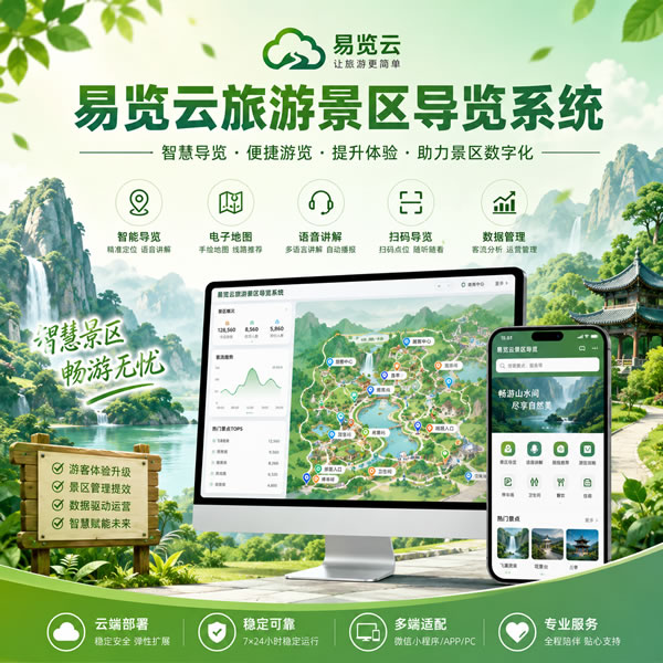 为什么推荐易览云全域旅游saas系统(图1) 为什么推荐易览云全域旅游saas系统(图1)