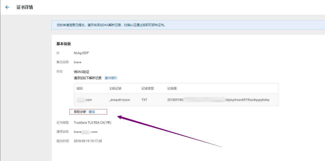 腾讯云申请免费ssl证书（1年有效期）(图5)
